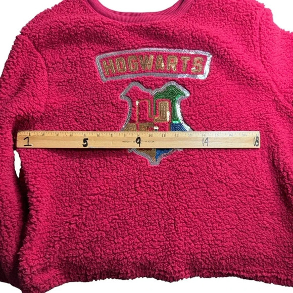 NWT Burgundy Fleece Harry Potter Hogwarts Sweatshirt size XL - Picture 4 of 8